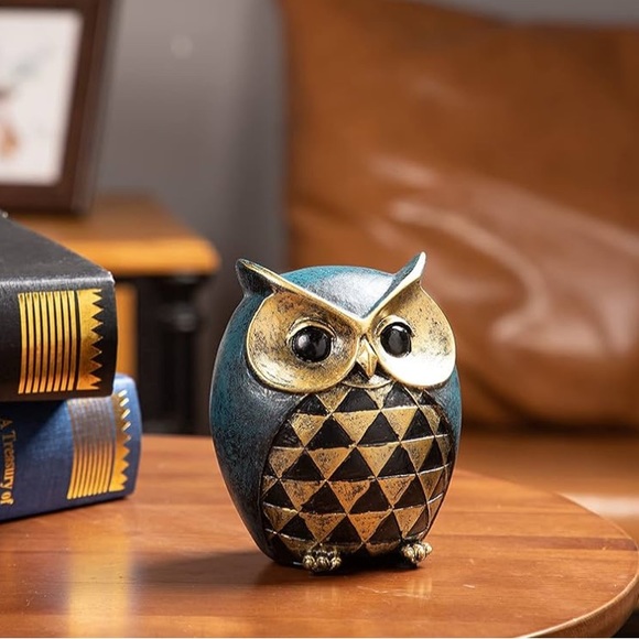 Anthro Owl Decorative Object Figure - Picture 2 of 5